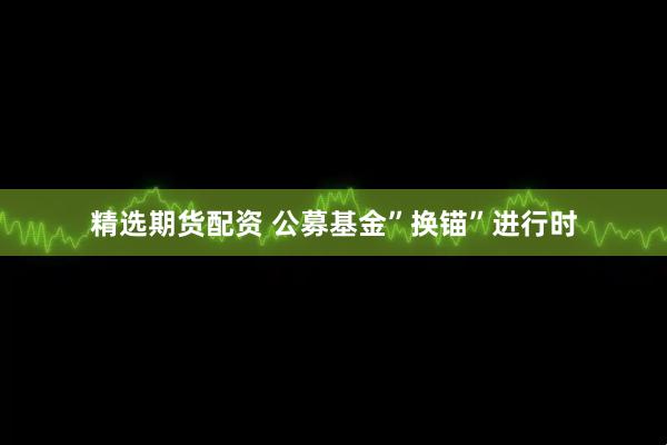 精选期货配资 公募基金”换锚”进行时